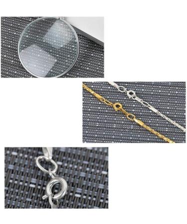 Magnifying Glasses for Hobbies Reading Magnifier Portable Magnifying Glass Elderly Reading Magnifying Glass Mini Chain 5 Times HD Necklace Magnifying Glass Reading Vision - Buy Online on GoSupps.com