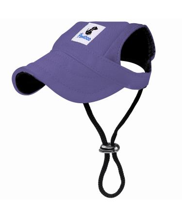 Pawaboo Dog Baseball Cap Adjustable Sun Protection Hat Dog Cap with Ear Holes for Puppy Pet M Purple M Purple