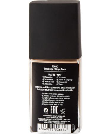 Wet 'n' Wild Photo Focus Foundation - High-Coverage Matte Finish in Soft Beige | Vegan Formula for Camera-Ready Makeup - Buy Online on GoSupps.com