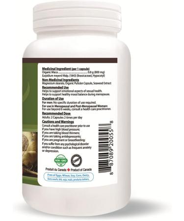 InkaMaca - Organic Maca 800 mg 120 Vegetable Capsules - Maca Root Powder Supplement Pill for Men & Women Peru Maca - Buy Online on GoSupps.com