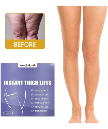 Encomy 10-Piece Instant Thigh Lifting Strips | Transparent Adhesive for Smooth Cellulite & Firm Skin | Ideal for Girls - Buy Online on GoSupps.com