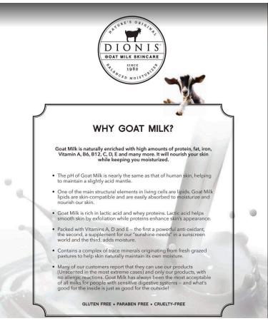 Dionis Goat Milk Skincare Verbena & Cream Scented Lotion (8.5oz) and Hand & Body Bar Soap (6oz) Bundle - Made in USA - Cruelty Free and Paraben Free Formula - Buy Online on GoSupps.com