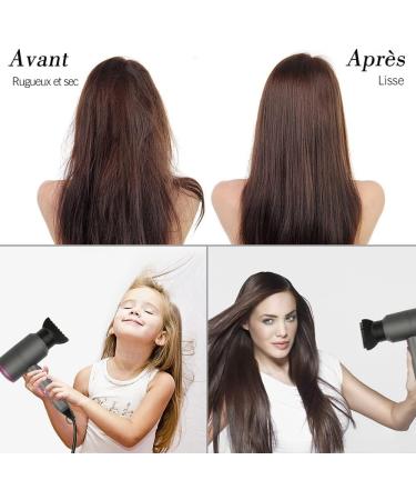 Happygoo 2000W Professional Hair Dryer - Ionic AC Motor 3 Heat Settings Cold Air Button Diffuser & Concentrators - Stylish Gray - Buy Online on GoSupps.com