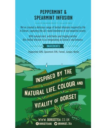 Dorset Tea Wild About Mint Tea Bags - 80 Caffeine-Free Peppermint Tea Bags - Buy Online on GoSupps.com