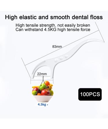 Zoerbufan Dental Stick - 100 Disposable Dental Flossers for Effective Plaque Removal | Y-Shape Interdental Care Stick - Buy Online on GoSupps.com