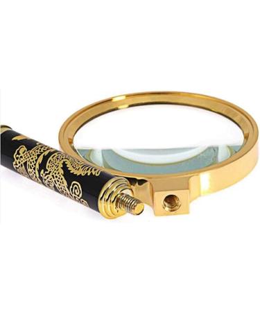 Lightweight Magnifying Glass 10 Times Magnifying Glass with Exquisite Dragon Pattern Handle Used for Reading Watch Repair Tool Lofty Ambition - Buy Online on GoSupps.com
