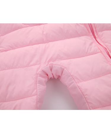 Happy Cherry Baby Toddler Hooded Romper Footie Pajamas - Bear Pink, 6-12 Months - Buy Online on GoSupps.com