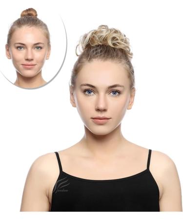 Bun Hair Piece Curly Messy Hair Bun Chignon Donut Hair Pad Elastic Hair Synthetic Hairpiece for Women Hair Pieces for Women(144T613) - Buy Online on GoSupps.com