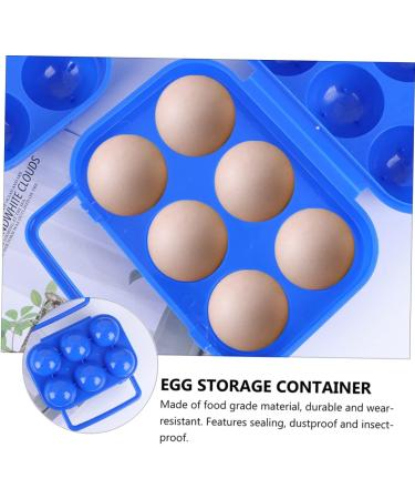 Mikikit 1 Set 4pcs Egg Carton Egg Crisper Egg Holders Egg Keeper Plastic Container Pp Portable Egg Tray - Buy Online on GoSupps.com