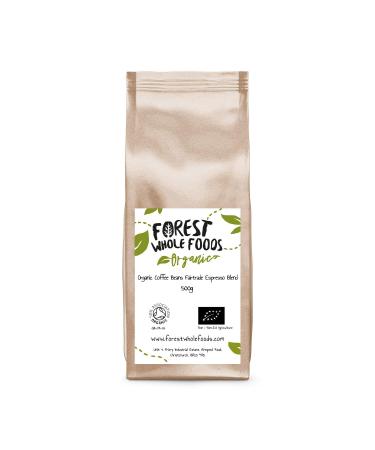 Organic Coffee Beans Fairtrade Espresso Blend - Forest Whole Foods (500g) Caramel sweet nut / peanutty spicy dark choc. 500 g (Pack of 1)