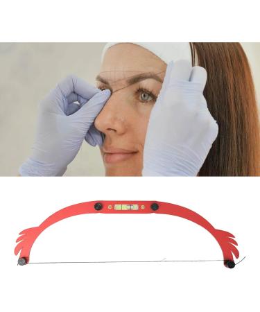 Eyebrow Mapping Tool Locking Design High Accuracy Simple Adjustable Eyebrow Marker Ruler for Salon (Red) - Buy Online on GoSupps.com