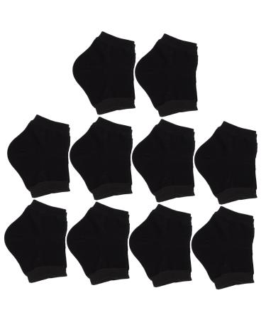 FRCOLOR 10 Pairs Silicone Heel Socks Breathable Heel Sleeves Moisture Heel Socks Cracked Heel Comfortable Heel Socks Compact Heel Sleeve Compact Heel Socks High Heels Foot