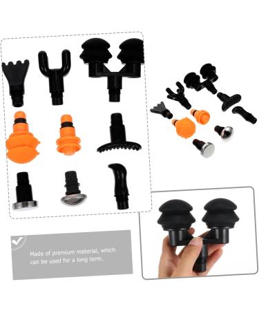 Frcolor 9Tlg Massage Head Set - Fascia Tips for Fitness Massage Devices | Black Swor Replacement Accessories - Buy Online on GoSupps.com