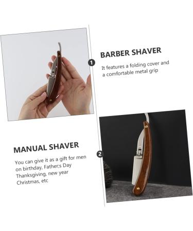 Beaupretty Ergonomic Khimar Hijab Razor - Mustache Cutter with Wood Grain Handle | Precision Scissors for Men - Buy Online on GoSupps.com