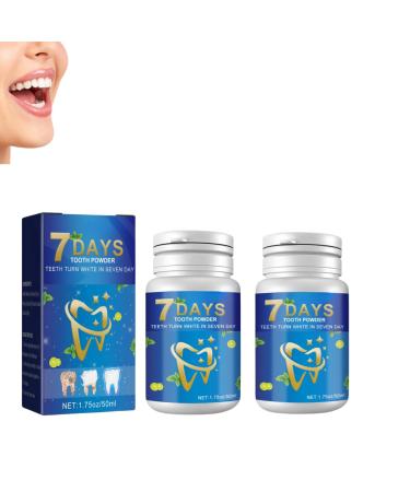 7 Days Teeth Cleaning Powder, Tooth Stains and Tartar Removal Powder, Teeth Whitening Powder, Teeth Whitening, Effective Coffee Stains Removal, Tooth Powder