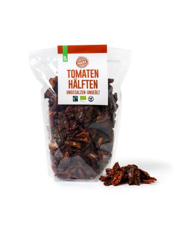 Pakka AG PAKKA Bio Fairtrade Tomatoes sundried 1000 g without sulphur unsalted unoiled from old varieties directly from small farmers from Samarkand Uzbekistan vegan and ecological 1 kg