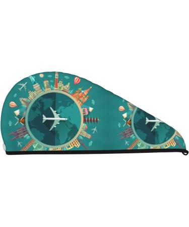 Super Absorbent Microfiber Hair Towel Wrap for Women - Quick Dry Coral Velvet Cap for Long Curly & Thick Hair - Buy Online on GoSupps.com