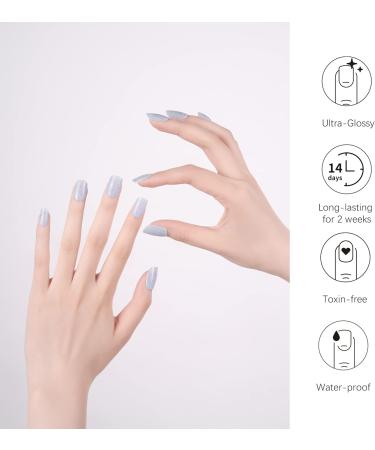 Danni & Toni Glistening Sea Gel Nail Polish Strips - 28 Salon-Quality Stickers - Buy Online on GoSupps.com