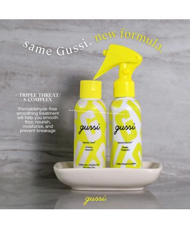 GUSSI HAIRCARE Keratin Treatment Kit | Hair Repair for Damaged & Frizzy Hair | Includes Priming Shampoo - 2.5 Fl Oz - Buy Online on GoSupps.com