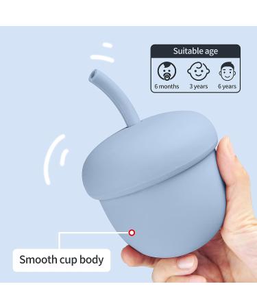 Acorn Toddler Cups - Silicone Sippy & Straw Cup for Child Feeding, 6.7 oz, BPA-Free - Buy Online on GoSupps.com