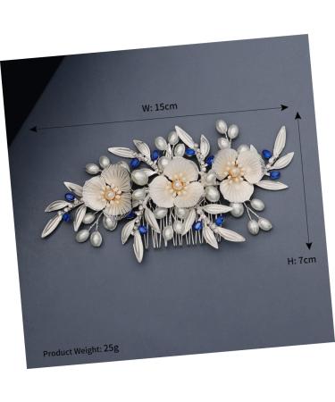 FRCOLOR Wedding Hair Clip Bridal Hair Clip Bridal Hair Accessory Flower Bridal Comb Vintage Hair Comb Pearl Hair Comb Pearl Hair Pin Tiara Bridal Hair Comb Bride Petals Wedding Accessories - Buy Online on GoSupps.com
