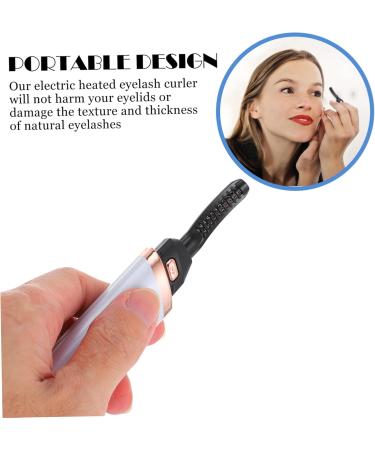 Housoutil Eyelash Curler USB Rechargeable Lash Curler Eyelash Styling Tool Lash Tool Mini Eye Lash Make- up Tool Natural Mascara Mini Curler White Abs Cosmetic Curling Iron - Buy Online on GoSupps.com