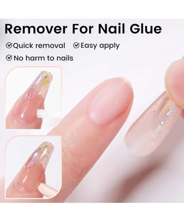 Nail Remover for Broken Nails - Fast Drying Long Lasting Strong Hold Gel Nail Glue with Remover | for Repairing Decorating Manicures Broken Nails Artificial Nails Women Girls Beginners - Buy Online on GoSupps.com