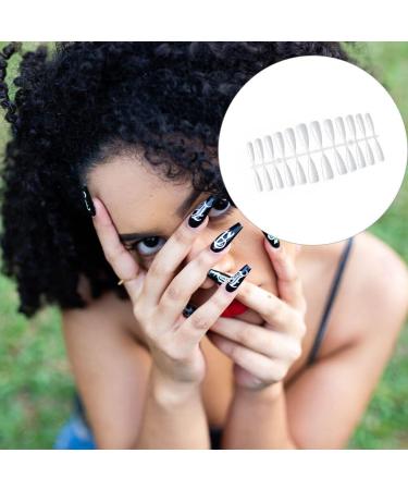 dijiusidy 1 Set Press on Nails Almond Extra Long Wear Tips Full Coverage Art Decals Beauty Tool DIY Manicure Kit Decorations - Buy Online on GoSupps.com