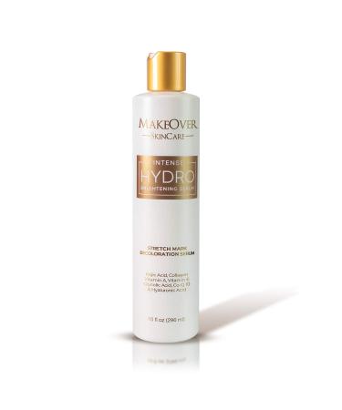 MakeOver SkinCare Intense Hydro Brightening Serum – Enhanced radiance – Stretch Mark Removal – Kojic Acid – Collagen – Vitamin A E – Glycolic acid – CoQ10 – Hyaluronic acid – 296ml, 1 Fl Oz