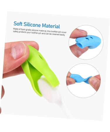 Beaupretty 12pcs Silicone Toothbrush Caps - Travel-Friendly Cartoon Designs for Bathroom Organization - Buy Online on GoSupps.com