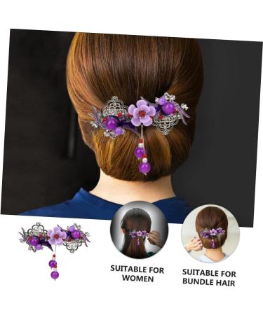 FRCOLOR Hair hairpin rhinestone hair barrettes vintage hair pin metal hair clips for women hair jewels for women flower hair clip rhinestones Miss tassel rhinestone flower Clips - Buy Online on GoSupps.com