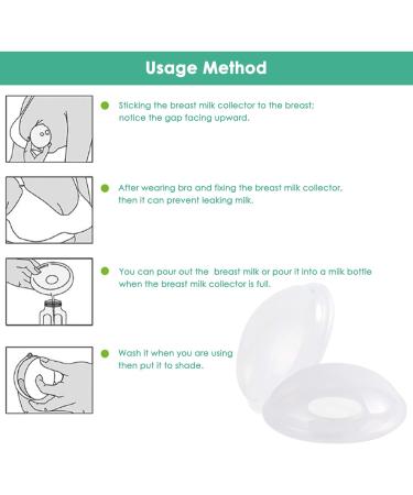 Reusable Breast Shells - 2 PCS Breast Milk Collection & Nursing Cups for Breastfeeding - Save Breastmilk with Portable Milk Saver - Buy Online on GoSupps.com