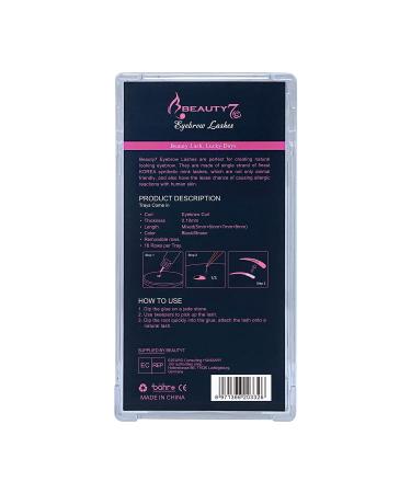 Individual Eyebrow Extensions - 0.1mm Thickness Mixed Lengths 5-8mm Black - Shop Now for International Shipping - Buy Online on GoSupps.com