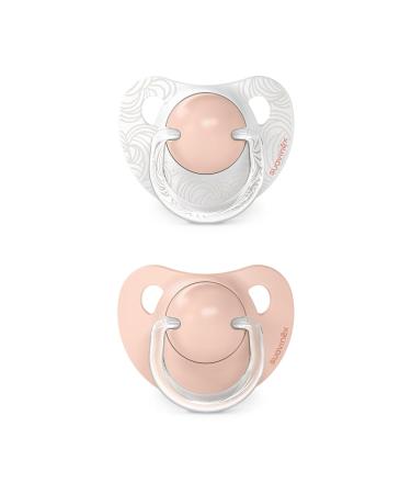 Suavinex Dreams Flat Duo Pink Pacifier Set 0-6m - 2 Silicone Pacifiers for Baby - International Shipping Available - Buy Online on GoSupps.com