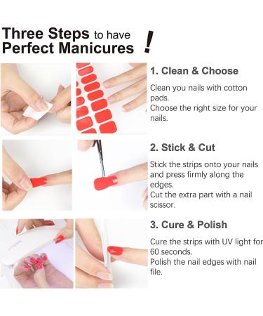  Wahrshei Wahrshei B Set of 26 Semi-Cured Gel Nail Stickers Rose Ombre - Buy Online on GoSupps.com