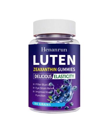 LWLQCZJ Lutein Gummies 30 Chewable Gummy Eye Health Supplements with Lutein & Zeaxanthin Vision Health Eye Strain Blue Light Support