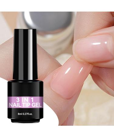 DAWCBVJQ Soft Gel Nail Glue 8ml Long-Lasting Odorless Adhesive Nail Extension Gel | For Beginners and Professionals Salon and Home Use for Manicures and Nail Care - Buy Online on GoSupps.com