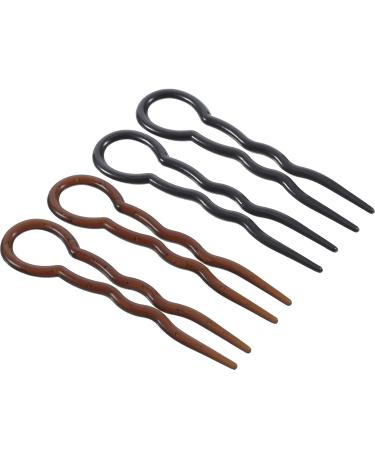 20 Pieces Grip Hair Pins U Shaped Hair Pin French Simple Fast Spiral Hair Braid Twist Styling Clip Pin for Lady Girl Women  Black and Brown - Buy Online on GoSupps.com