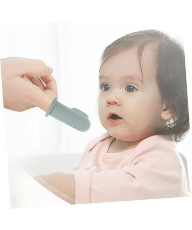 Gleavi Newborn Toothbrush Set - 3-in-1 Finger Brush & Massage Toy for Babies | Soft Fur Tongue Cleaner & Mouth Cleaning Device - Buy Online on GoSupps.com