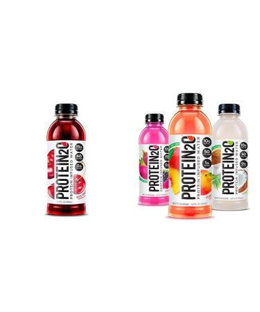 Protein2o Whey Protein Isolate Infused Water Variety Pack (16.9 oz Bottles)