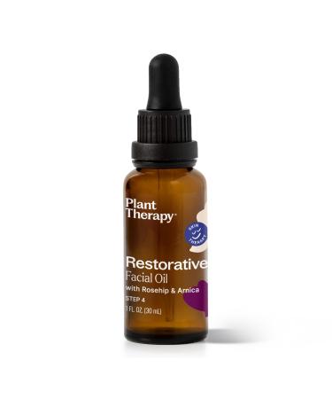 Plant Therapy Restorative Facial Oil with Rosehip & Arnica 1 oz Natural Ingredients Restore & Protect Skin Antioxidants and Fatty Acids Deeply Nourish Skin