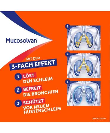 MUCOSOLVAN Sustained Release Capsules - 75mg Ambroxol Cough Expectorant | 30 Capsules | International Shipping Available - Buy Online on GoSupps.com