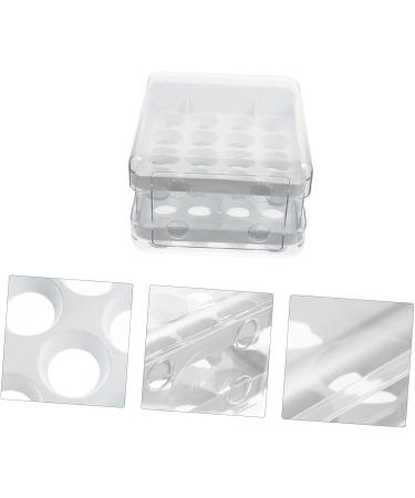 UKCOCO Plastic Drawers Egg Storage Box Egg Tray for Refrigerator Fridge Bins Refrigerator Egg Drawer Refrigerator Supplies White 21.5x22.5x14cm - Buy Online on GoSupps.com