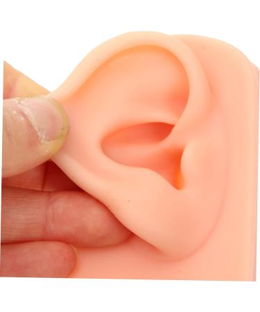 ULTECHNOVO Silicone Ear Model for Practice and Display - Khaki Silicone Human Ear Prosthesis with Perforation - Buy Online on GoSupps.com