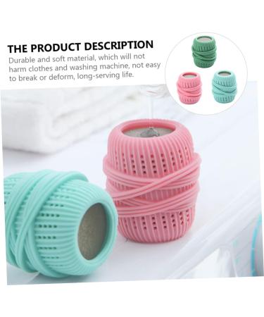 HAPINARY Laundry Balls Free 3pcs Set Washing Machine Laundry Ball Laundry Alternative Fabric Softener Ball Washer Soap Washing Balls Reusable Washer Balls Laundry Detergent Substitute Tpe - Buy Online on GoSupps.com
