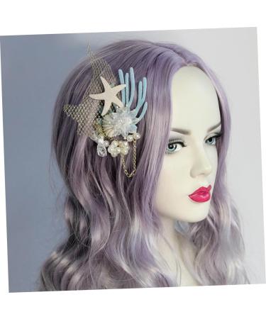 minkissy 1PC pearl hair clips wedding tiara crystal pearl hair clip hair barrette bridal headpieces for wedding headdress beach party hair bride hair clip pearl hair pin Headband shell Miss - Buy Online on GoSupps.com