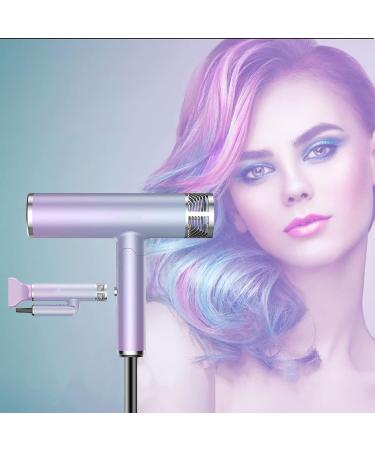 JIEBA Hair Dryer Hair Blower Electric Negative Ion Blow Dryer Mini Folding Lightweight Hair Blower Quiet Quick Hair Dryer Home Travel Portable Hair Blower Gradient T-Shaped Hair Dryer Purple 1800W - Buy Online on GoSupps.com