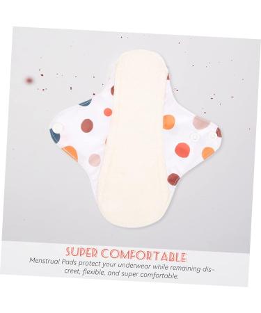 Reusable Bamboo Charcoal Menstrual Pads - Absorbent Panty Liners for Women - 4pcs Assorted Colors - Buy Online on GoSupps.com