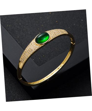 Shop Mobestech Gold-Plated Microge-Paved Zirconia Bracelet Watch for Women | Elegant Copper & Stone Jewelry - International Shipping Available - Buy Online on GoSupps.com