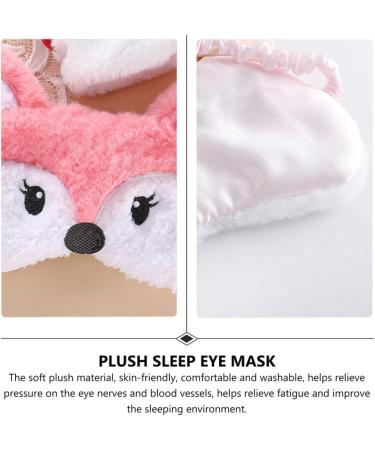 Healifty Plush Fox Sleeping Eye Cover - Cute Novelty Cartoon Animal Blindfold for Men, Women, Kids - Buy Online on GoSupps.com